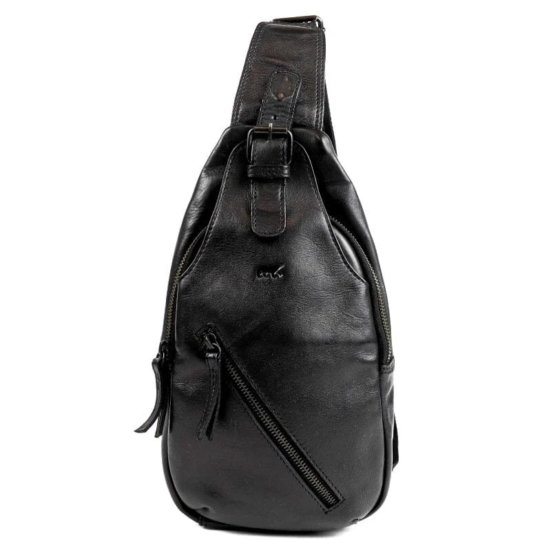 Bear Design Crossbody Tas Daley Zwart