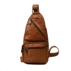 Bear Design Crossbody Tas Nolani Cognac