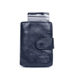 Bear Design Mini Wallet Bobby Donkerblauw