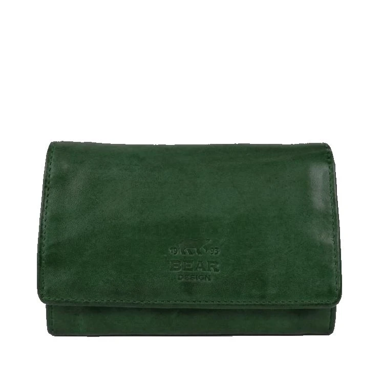 Bear Design Portemonnee Flappie Green