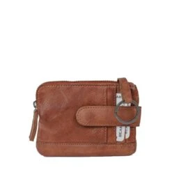 Bear Design Sleuteletui-Portemonnee Carrie Cognac