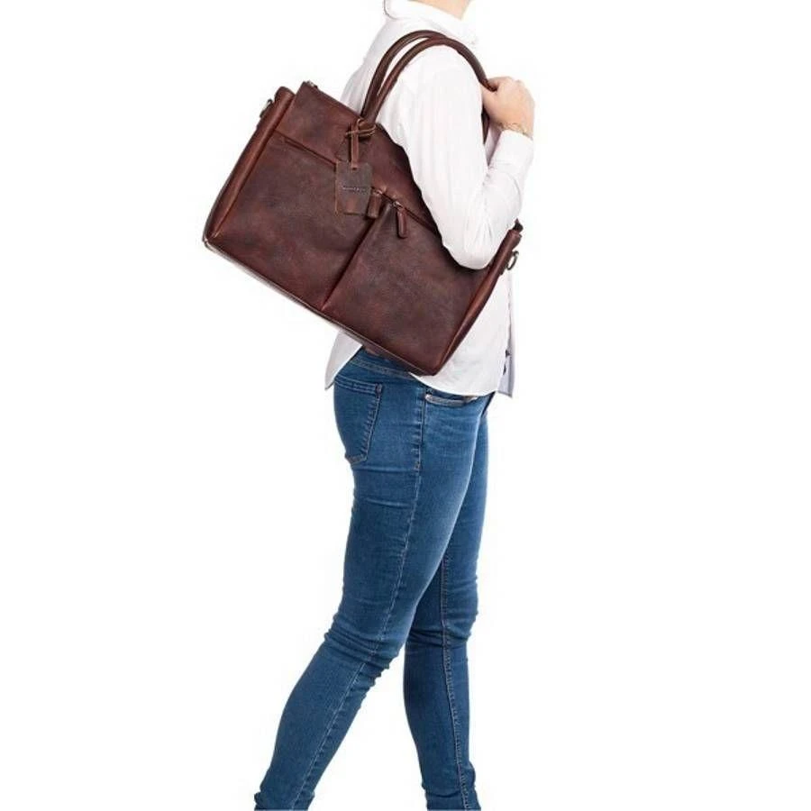 Burkely Antique Avery Laptopbag 15.6" Brown - Afbeelding 4