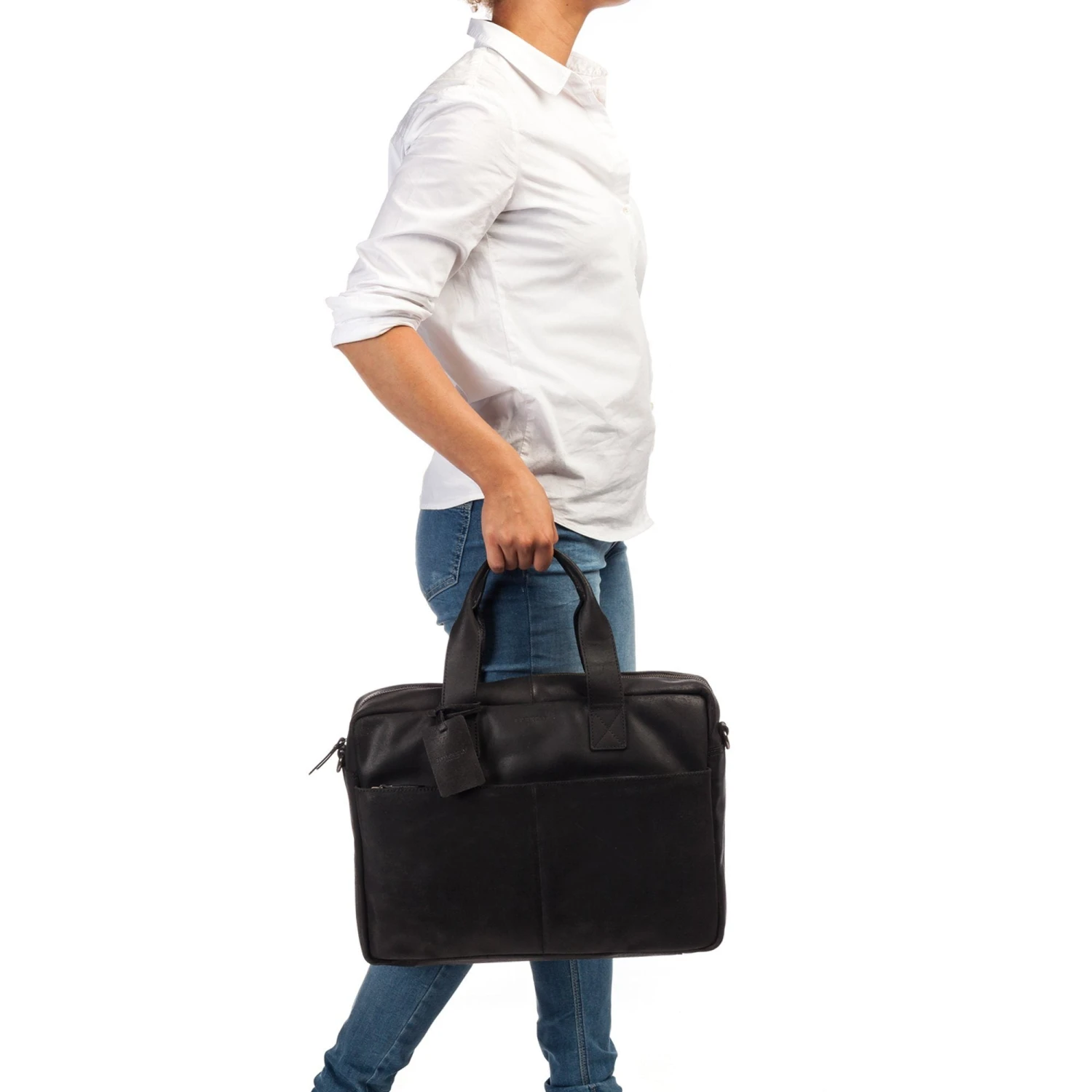 Burkely Vintage Laptop Bag 15,6" Black - Afbeelding 5