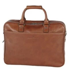 Castelijn & Beerens Verona 2-vaks Laptoptas 15,6" Lichtbruin