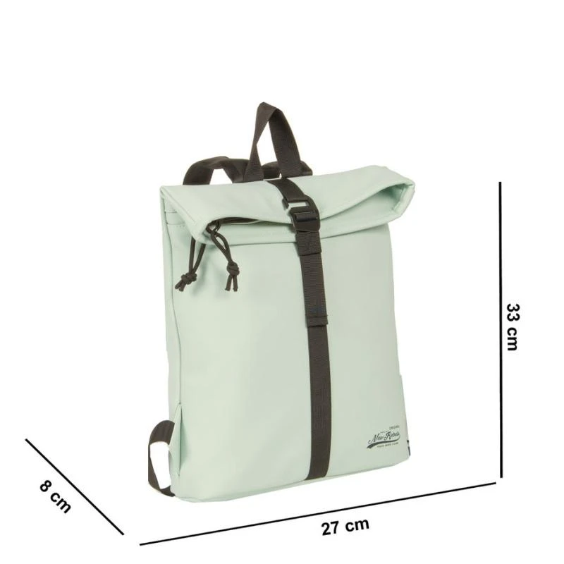 New Rebels Mart S Waterproof Flap Rugzak Mint Blue - Afbeelding 3