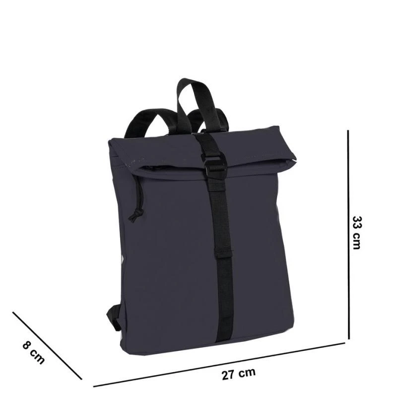 New Rebels Mart S Waterproof Flap Rugzak Navy Blue - Afbeelding 3