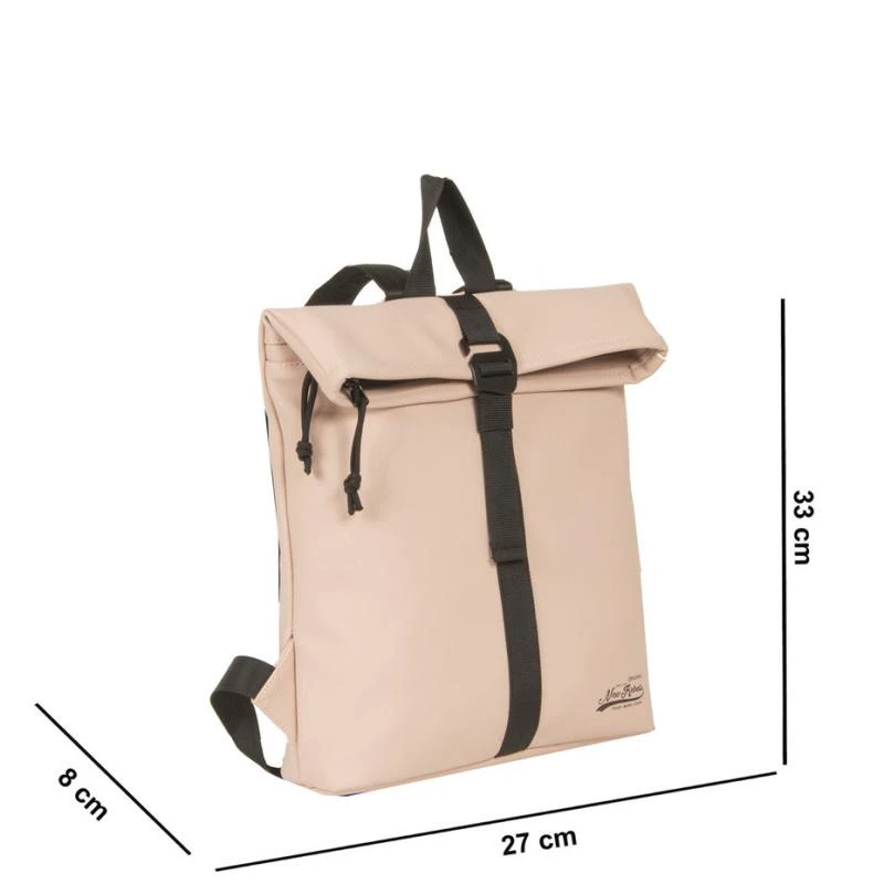 New Rebels Mart S Waterproof Flap Rugzak Soft Pink - Afbeelding 3