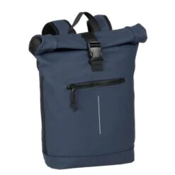 New Rebels Mart Waterproof Rolltop Rugzak Met Laptopvak 15,6" Navy