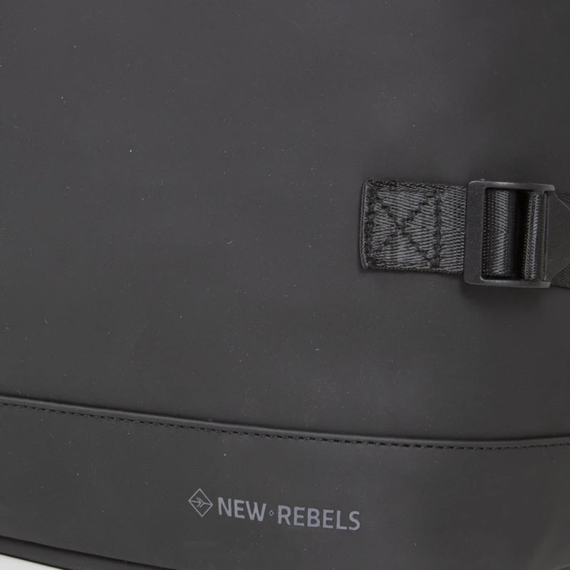 New Rebels Williams Waterproof Rolltop Rugzak Laptopvak 15,6'' Black - Afbeelding 9