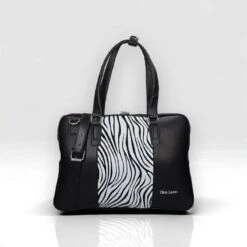 Olivia Lauren Laptoptas Zebra 15,6" Zwart/Wit