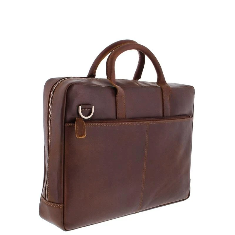 Plevier London Laptoptas 3 Vaks 15.6" Donkerbruin - Afbeelding 3