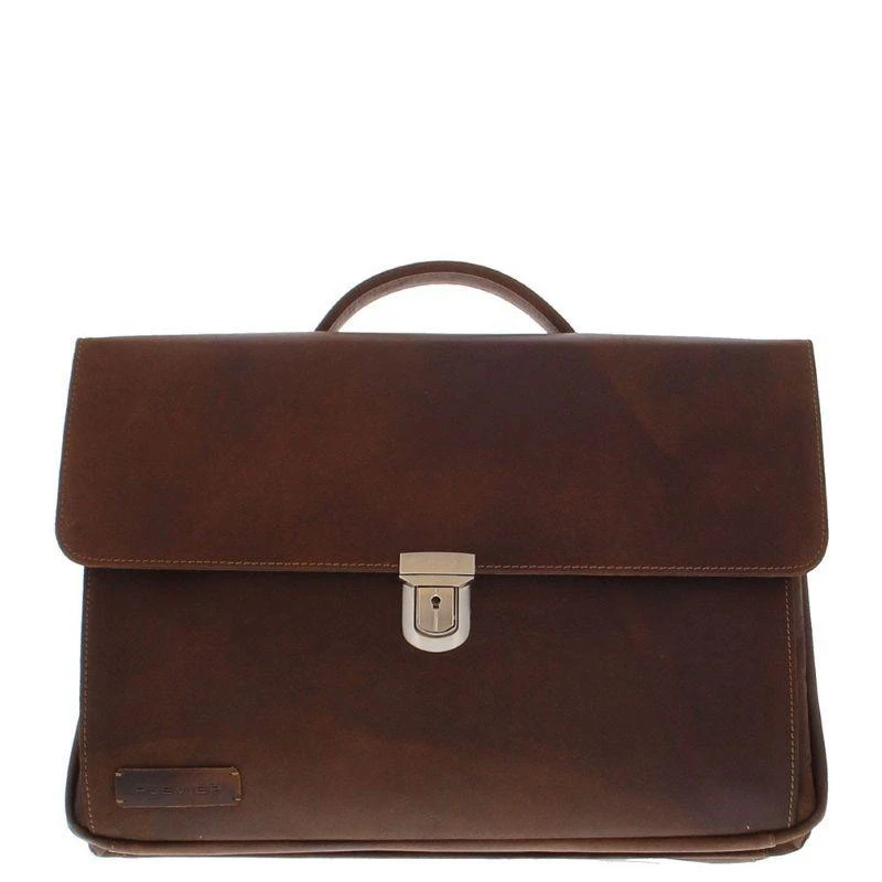 Plevier Manchester Laptoptas 3-vaks 17" Donkerbruin