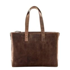 Plevier Retro Hopper Shopper Laptoptas 15.6" Bruin
