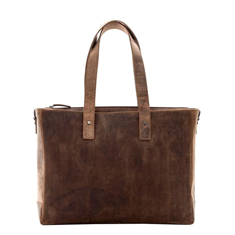 Plevier Retro Hopper Shopper Laptoptas 15.6" Bruin