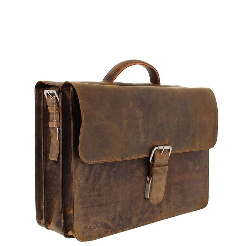 Plevier Zeppelin Aktetas 17,3" Bruin - Afbeelding 2