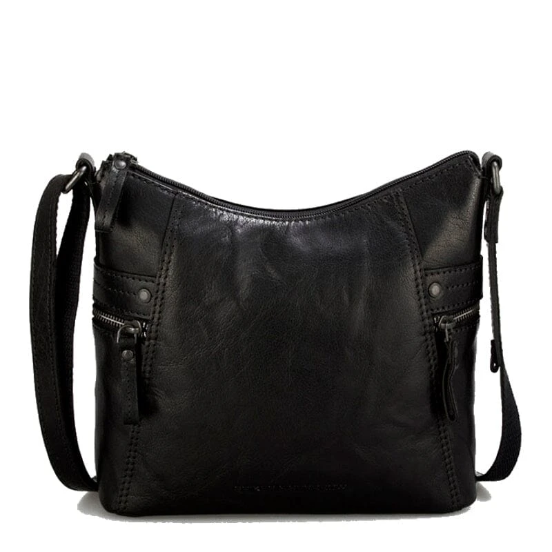 Spikes & Sparrow Crossbody Buidel Black