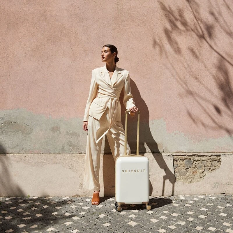 SuitSuit Fab Fusion Handbagage Spinner S White Swan - Afbeelding 6