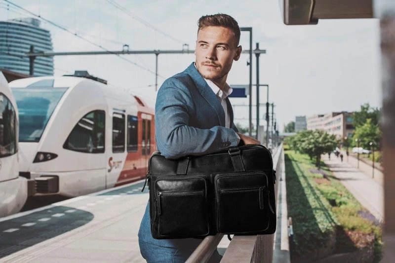 Chesterfield Laptoptas 17" Misha Black - Afbeelding 6