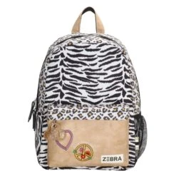 Zebra Trends Rugzak Girls L Tiger Leopard Beige
