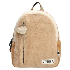 Zebra Trends Rugzak S Girls Teddy Beige Multi